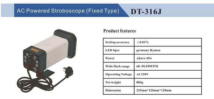 Portable Battery Powered LED Stroboscope