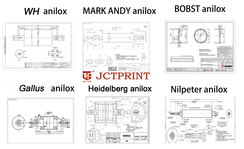Custom Anilox Roller Drawing Examples