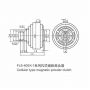Double shaft magnetic powder clutch