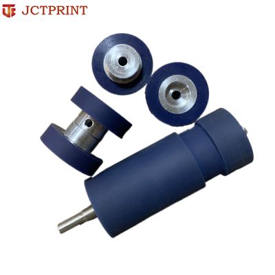 China manufacture printing rubber coated conveyor idler rollers